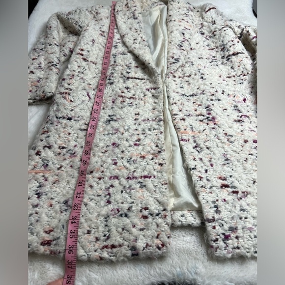 Elizabeth and James New York Bebe Boucle virgins wool coat women size large - Picture 4 of 7